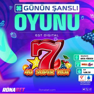 Ronabet Günün Şanslı Oyunu